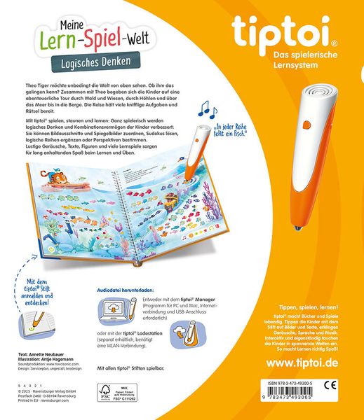 Lernspiel-Welt, tiptoi, Stift, Buch, Lernspielzeug