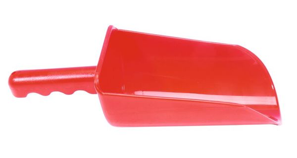 Schaufel, Spielzeugschaufel, rot, Kunststoff, Griff mit Griffmulden