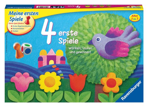 RAVENSBURGER 4 erste Spiele, 3-7 Jahre
