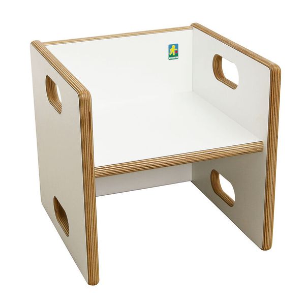 DECOR Set für Krippengruppen, weiß, 1 Tisch + 6 Wandelstühle