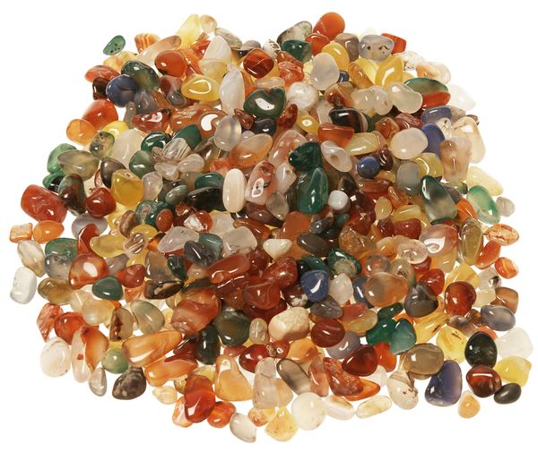 Trommelsteine, Halbedelstein, Chromfarben, Gemmen, Beads