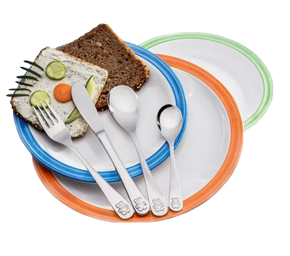 Kinderbesteckset Bärchen, 4-teilig, 12 Sets Kinderbesteckset Bärchen, 4-teilig, 12 Sets