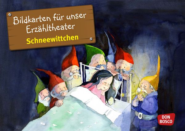 Schneewittchen, Schneemann, Märchenfiguren, Theaterbild, Erzähltheater