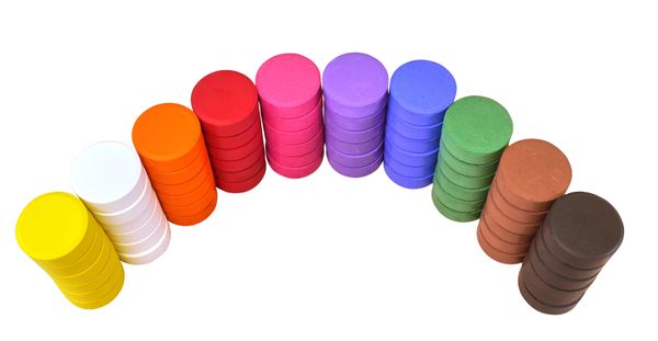 Temperablöcke, 55 mm, 6 Stück, Farbe wählbar