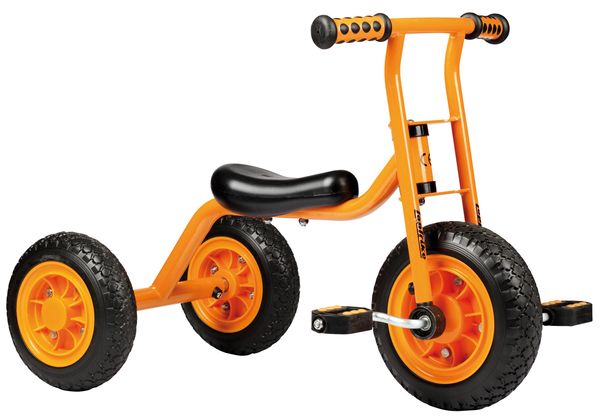 Dreirad, Kinderfahrzeug, Gummi-Räder, Orange, Sitz