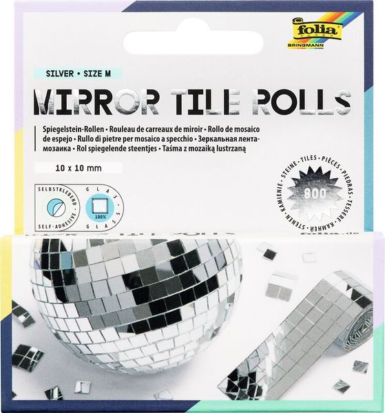 FOLIA Spiegelsteine 10 x10 mm, 800 Stück