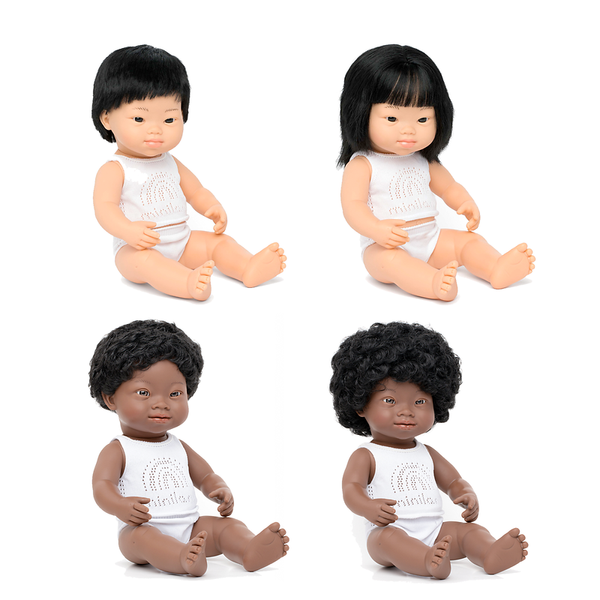 Kiga Puppen-Inklusions-Set 2, 38 cm, 4-tlg. Kiga Puppen-Inklusions-Set 2, 38 cm, 4-tlg.