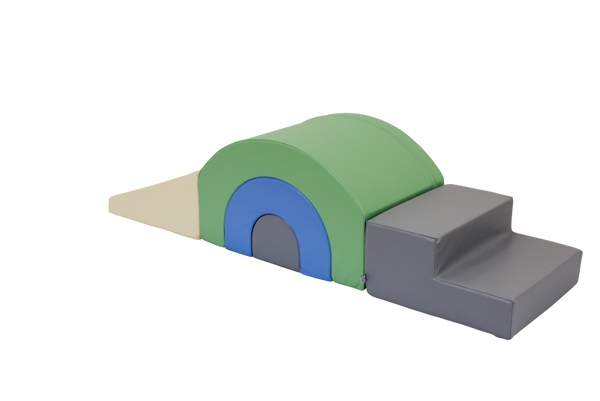 puzzle, foam blocks, soft play, stairs, rainbow arch
