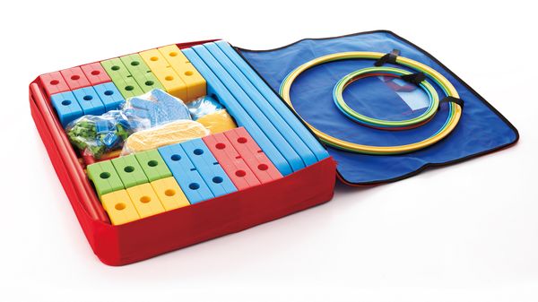 Kuschelmatte, Bausteine, Lernspielzeug, Matte mit Spielmaterial, Hüpfmatte