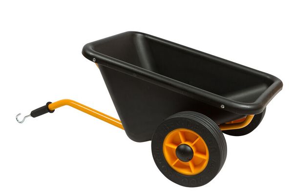 Kipperwagen, Schubkarre, Gartenwagen, orange Akzent, Räder/Rad