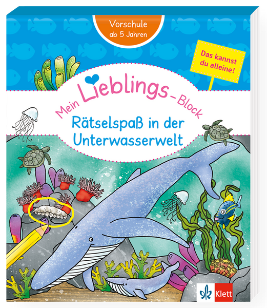 Klett Mein Lieblings-Block: Rätselspaß in der Unterwasserwelt