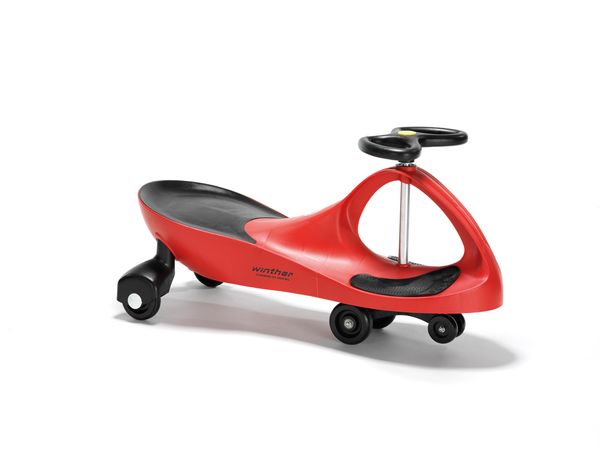 Rutschauto, Kinderfahrzeug, Rote Farbe, Lenkrad, Sitzfläche