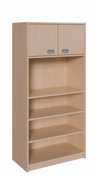 Schrank, Regal, Regal mit Türen, Offenes Regal, Holzoptik