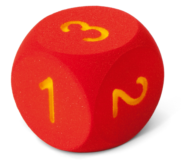 Würfel, Würfel aus Kunststoff, Würfelset, Rot, Würfel mit Zahlen