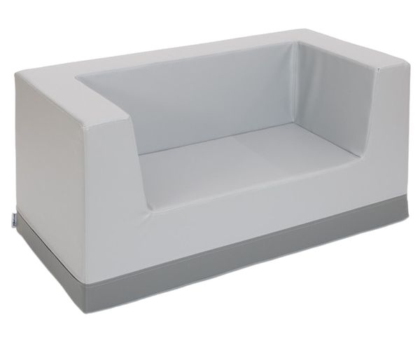 Sofa mit Rückenlehne und Armstützen, Kunstleder