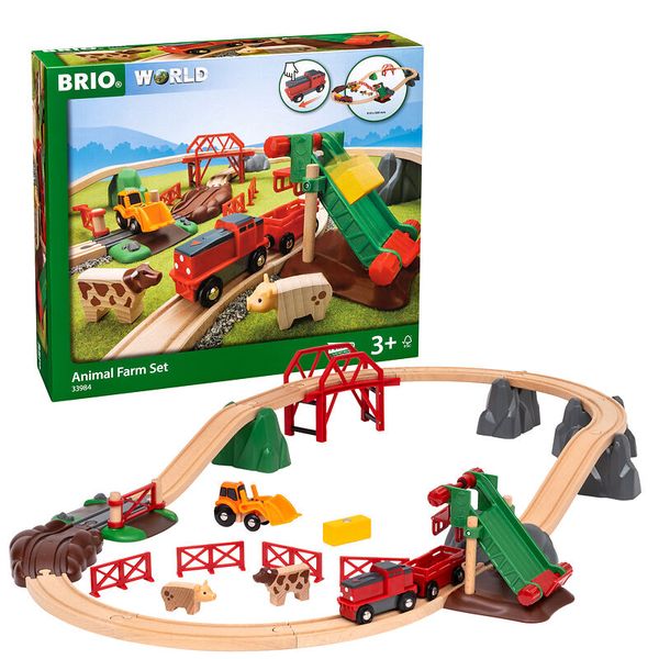 BRIO Großes Bahn Bauernhof-Set, 30 Teile, ab 3 Jahre BRIO Großes Bahn Bauernhof-Set, 30 Teile, ab 3 Jahre
