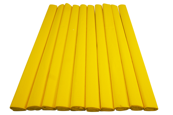 ELVIRAS Bastelkrepp Einzelfarbe 50 x 250 cm, 10 Rollen (Farbe wählbar)