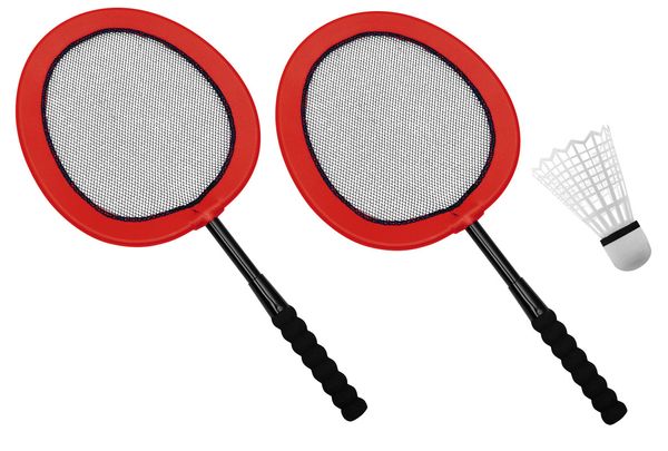 Flugspielzeug, Badminton-Set, Schläger-Netz, Federball-Schläger, Netz-Sandkasten