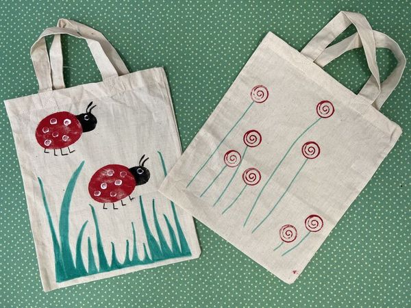 Einkaufstasche groß, naturfarben, 6 Stück Einkaufstasche groß, naturfarben, 6 Stück