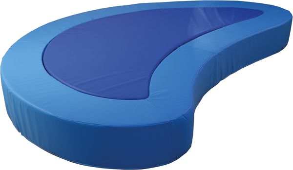 hammock, trampoline, padded, blue, kid-friendly