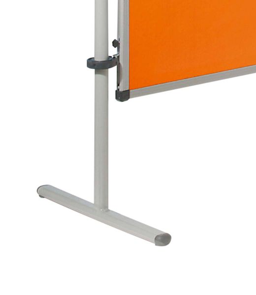 Tafelständer, Stahlrahmen, Verstellbarer Ständer, orange Tafel, Basisfuß
