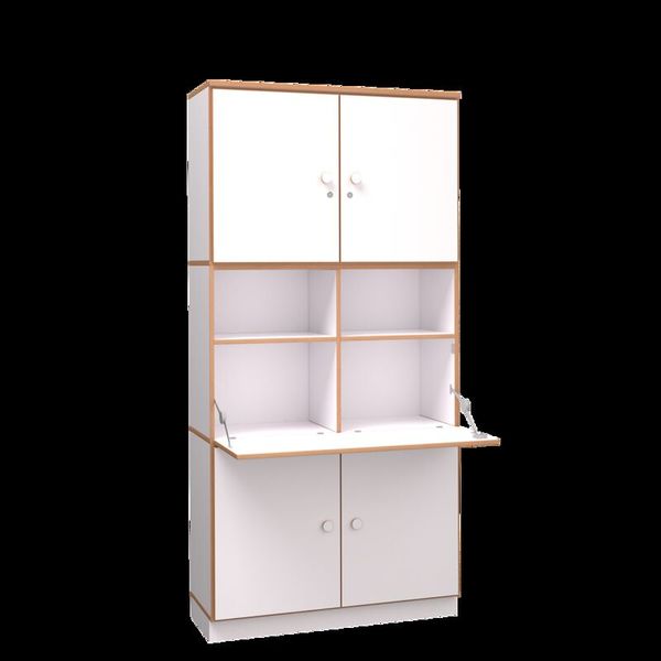 DECOR Sekretärschrank mit vier Türen