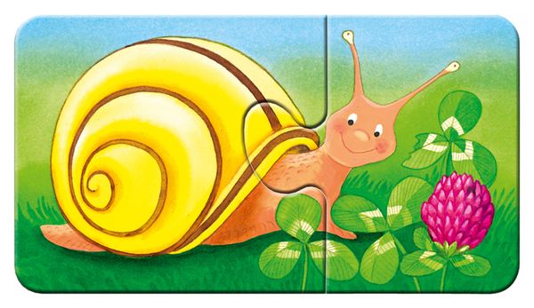 RAVENSBURGER my first Puzzle: Tiere im Garten, 9 Kinderpuzzles mit 2 Teilen, ab 2 Jahre