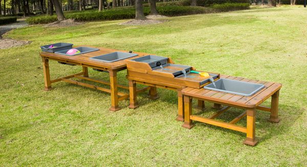 Outdoor Sand- und Wassertische, 3er-Set Outdoor Sand- und Wassertische, 3er-Set