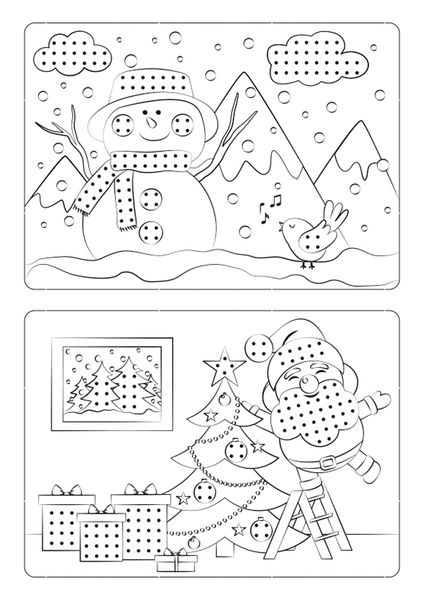 Kreuzstichvorlagen für Kinder, Weihnachtszeit (SONDERANGEBOT)