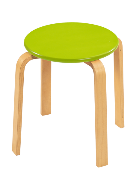 Hocker aus Holz, Sitzhöhe 21 - 43 cm, versch. Farben