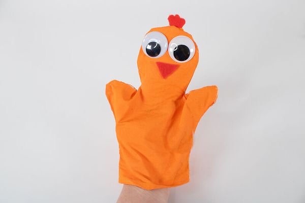 Handspielpuppen zum selber gestalten, Baumwolle, 4er Set