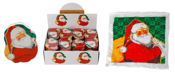 Santa Claus towel, Christmas towel, plush towel, face towel, decoration towel