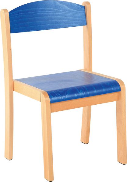 Kinderstuhl mit Lehne Mia, Sitzhöhe (26 / 31 / 35 / 38 cm) und Farbe wählbar