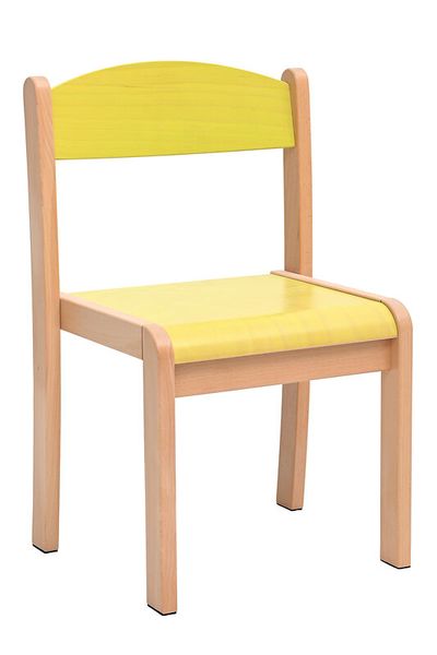 Kinderstuhl mit Lehne Mia, Sitzhöhe (26 / 31 / 35 / 38 cm) und Farbe wählbar