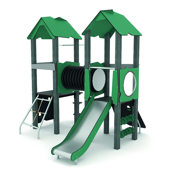 2-Turm-Spielkombination, recycled