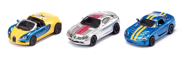 SIKU Supersportwagen Set, 3 Spielfahrzeuge, ab 3 Jahre SIKU Supersportwagen Set, 3 Spielfahrzeuge, ab 3 Jahre