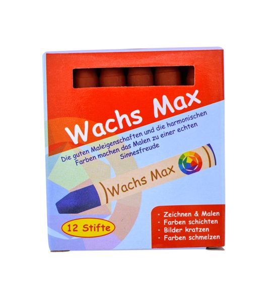Wachsmax Wachsmaler, 12 Stück, Farbe wählbar