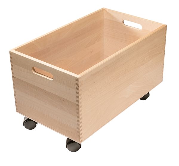 Holzkiste, Aufbewahrungsbox, Holzbox, Kasten, Wagen