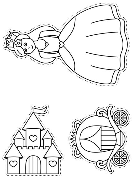 Blanko Prickelvorlagen - Mädchen Blanko Prickelvorlagen - Mädchen