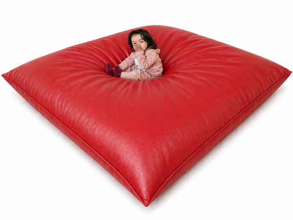 Schaumkissen, Sitzkissen, Kissenbezug, Rotes Kissen, Kinderkissen