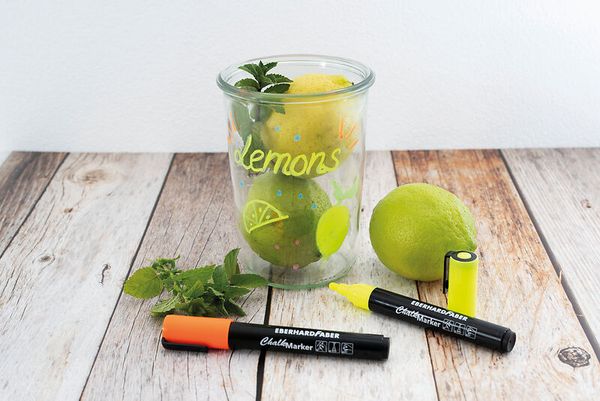 glass jar, Zitrone, Limette, Frucht, Marker-Dekoration