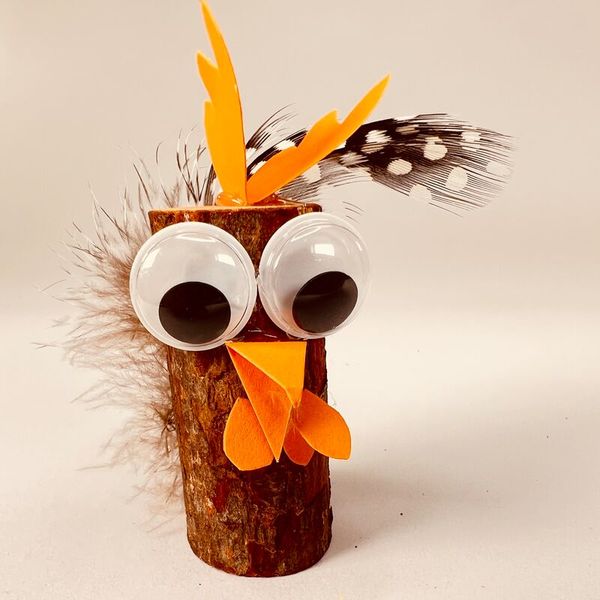 Holzfigur, Vogel, Korken, Kunsthandwerk, Schnäbel