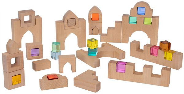 Holzbausteine, Holzspielzeug, Bausteine, Klemmbausteine, Holzblöcke