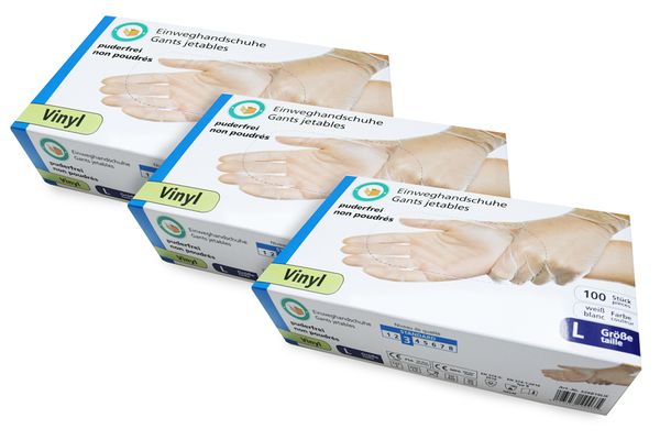 EasyCleanHandschuh - Einweghandschuhe 100/50 Stück Einweg Latex Handschuhe Weiß EasyCleanHandschuh - Einweghandschuhe 100/50 Stück Einweg Latex Handschuhe Weiß