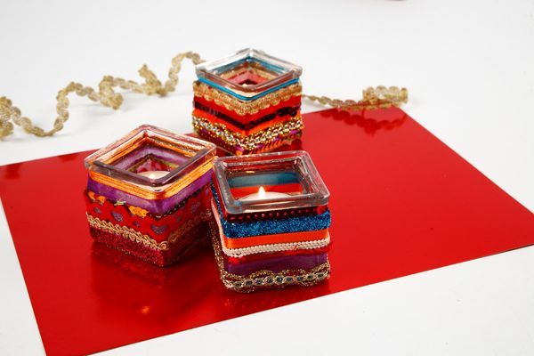Windlichter-Set aus Glas, 12 Stück, 7,5 cm Windlichter-Set aus Glas, 12 Stück, 7,5 cm