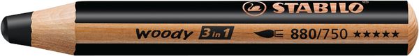 STABILO Woody 3in1 Malstifte, 5 Stück, Farbe wählbar
