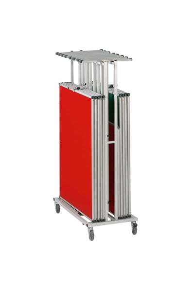 Rollwagen, Transportwagen, faltbar, Aluminium, Rot