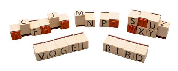 Alphabet Stempel, 26 Stück