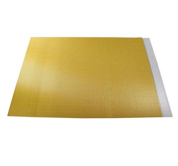 FOLIA Wellpappe, 10 Bogen, gold / silber (wählbar)