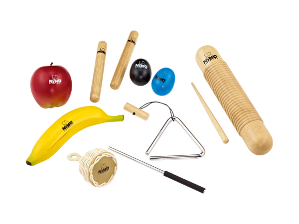 NINO® Percussion Kinder-Rhythmus-Set, 8-teiliges Set